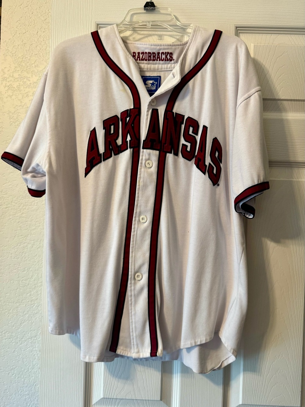 Vintage 90s Arkansas Razorbacks Baseball Jersey